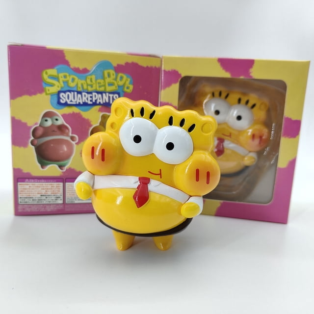 Nuevo en Stock, figuras de acción de Bob Esponja, modelo de figura de Anime, juguetes de acción coleccionables, regalos bonitos para niños