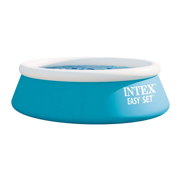 Intex 28111ST 8ft x 30in Easy Set Inflatable Kids Swimming Pool with Filter Pump, Navy Blue
