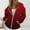 Red, variant on VISALY Womens Zip Up Hoodies Sweater Jacket Fall Jacket Oversized Pocket Sweatshirt Casual Zipper Jacket Solid Color Long Sleeve Tops Comfy Sweaters Plain Hoodie Fall Sweaters Blue L