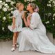 thumbnail image 2 of Vestido de fiesta a juego para madre e hija, 2024, para niña, mujer, blanco, azul, vestidos florales para niños, vestido de mamá y yo, ropa larga de verano, 2 of 5