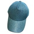thumbnail image 3 of Travelwant Girls Baseball Hats Kids Glitter Ponytail Hats Adjustable Baseball Cap Shiny Little Girls High Messy Bun Baseball Hat, 3 of 7