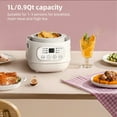 thumbnail image 4 of slow cooker,200w Warmer And Cooker Slow Cooker With Ceramic Cooker 1-3 Pot 24h 1 Quart Ceramic Pot Quart 200w Pot With 24h Cooker Buzhi Slow Pot Person With, 4 of 6
