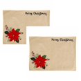 thumbnail image 1 of Oleegame 2PC Placemat Light Table Set Dining Table Set For 8 Oval Table Mat Big Decorations Table Flower Christmas Tablecloth Red Placemat Kitchen，Dining & Bar Beige, 1 of 7