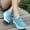 Sky Blue, variant on DPTALR Women Platform Shoes Women Loafers Breathable Mesh Wedges Shoe