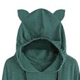 thumbnail image 4 of Mujeres moda Chirstmas estampado con capucha suelta manga larga bolsillos sudadera blusa superior Fridja  FKASFK5292, 4 of 4