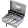 thumbnail image 1 of Locking Cash Box with Lock Money Box with Cash Tray Lock Box with Key Money Saving Organizer .Lx .Wx .H es XL Large, 1 of 6