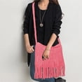thumbnail image 4 of gcong Stylish Woven Fringe Messenger Crossbody Bag for Daily Casual Wear and Travel Use, 4 of 4