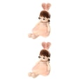 thumbnail image 3 of Tholdsy Muñeca de niña con Orejas de conejo de imitación, muñecos de peluche suaves, Eexquiste, portátil, encantadores juguetes de peluche Rosa 45CM 2Conjunto, 3 of 6