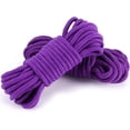thumbnail image 2 of Casewin Twisted Cotton Rope – Natural Cotton Fiber Cord – Durable Versatile Utility Rope – Boating, Camping, Crafting, Binding, Décor, Recreation – Purple Color, 2 of 7