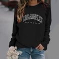 thumbnail image 1 of Puntoco Sudadera de invierno de manga larga con cuello redondo y estampado de letras para mujer Puntoco Puntoco-9038, 1 of 4