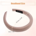 thumbnail image 5 of Unique Bargains 3pcs Fabric Wide Headbands Simplicity Design 1.18inch Light Brown Deep Brown Black for Women Girl, 5 of 7