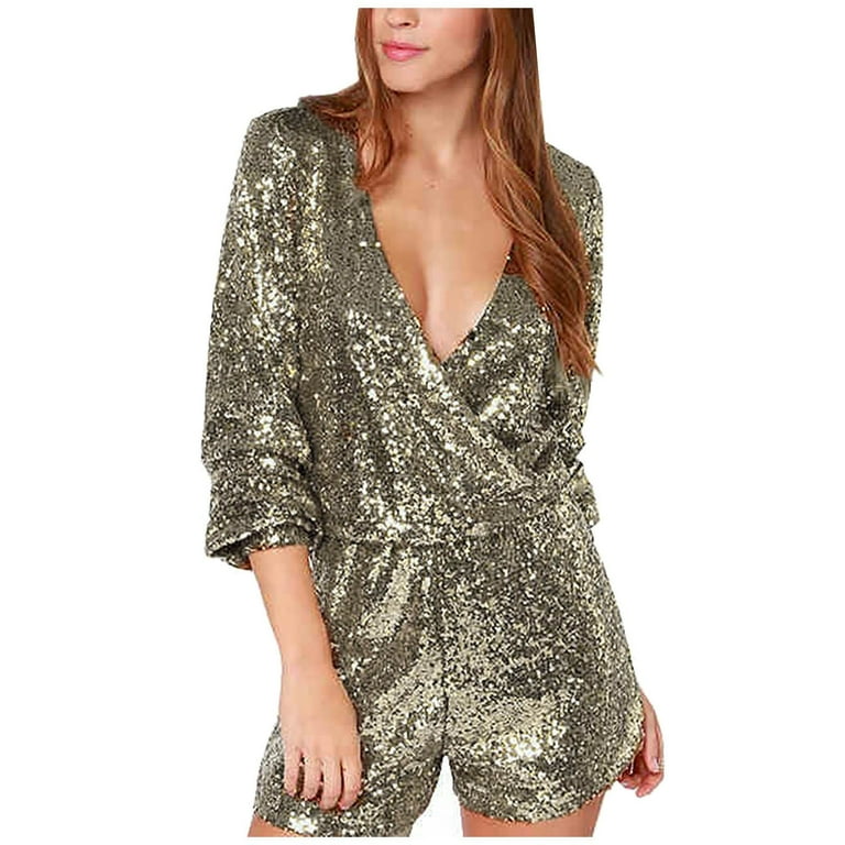 Gold cheap short romper