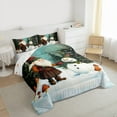 thumbnail image 3 of Manfei Kawaii Gnome Snowman Full Size Comforter Sets,Happy Christmas Bedding Comforter Set,White Red Green Bedding Sets For Kids,Super Cozy Room Decor Reversible,3-Piece, 3 of 8