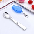 thumbnail image 2 of DPTALR Outdoor Folding Travel Camping Utensil Stainless Pocket Spoon Fork, 2 of 2
