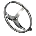 thumbnail image 3 of Seachoice 3 Spoke Sports Steering Wheel w/ Turning Knob, Fits 3/4-In. Tapered Shaft, 13.5-In. Diameter, 3 of 4