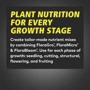 Hydro Worlds FloraSeries Hydroponic Nutrient Fertilizer System, 1 pt with FloraMicro FloraGro