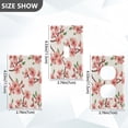thumbnail image 4 of Switch Panel Switch Decoration 2.76x4.53x0.28 Inches Duplex Outlets Switch Plate Wall Plates Living Room Kitchen Bedroom Study Switches Lovely Pink Plum Seamless, 4 of 8