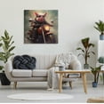 thumbnail image 3 of Stupell Industries Biker Pig on Motorcycle Animals & Insects Painting Gallery Wrapped Canvas Art Print Wall Art, 30 x 30, 3 of 8