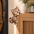thumbnail image 3 of Trovenix Cat Door Corner Decor Cute Kitty Door Frame Corner Ornament Funny Peeking Cat Door Topper for Home Room Doorway Holiday Wall Decoration, 3 of 5