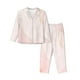 thumbnail image 1 of Balery Pink Marble Conjunto de Pijama con Estampado para Mujer, Conjunto de Dos Piezas con Manga Larga, Ropa de Dormir Suave con Bolsillos, Pijamas Cómodos-Small, 1 of 7