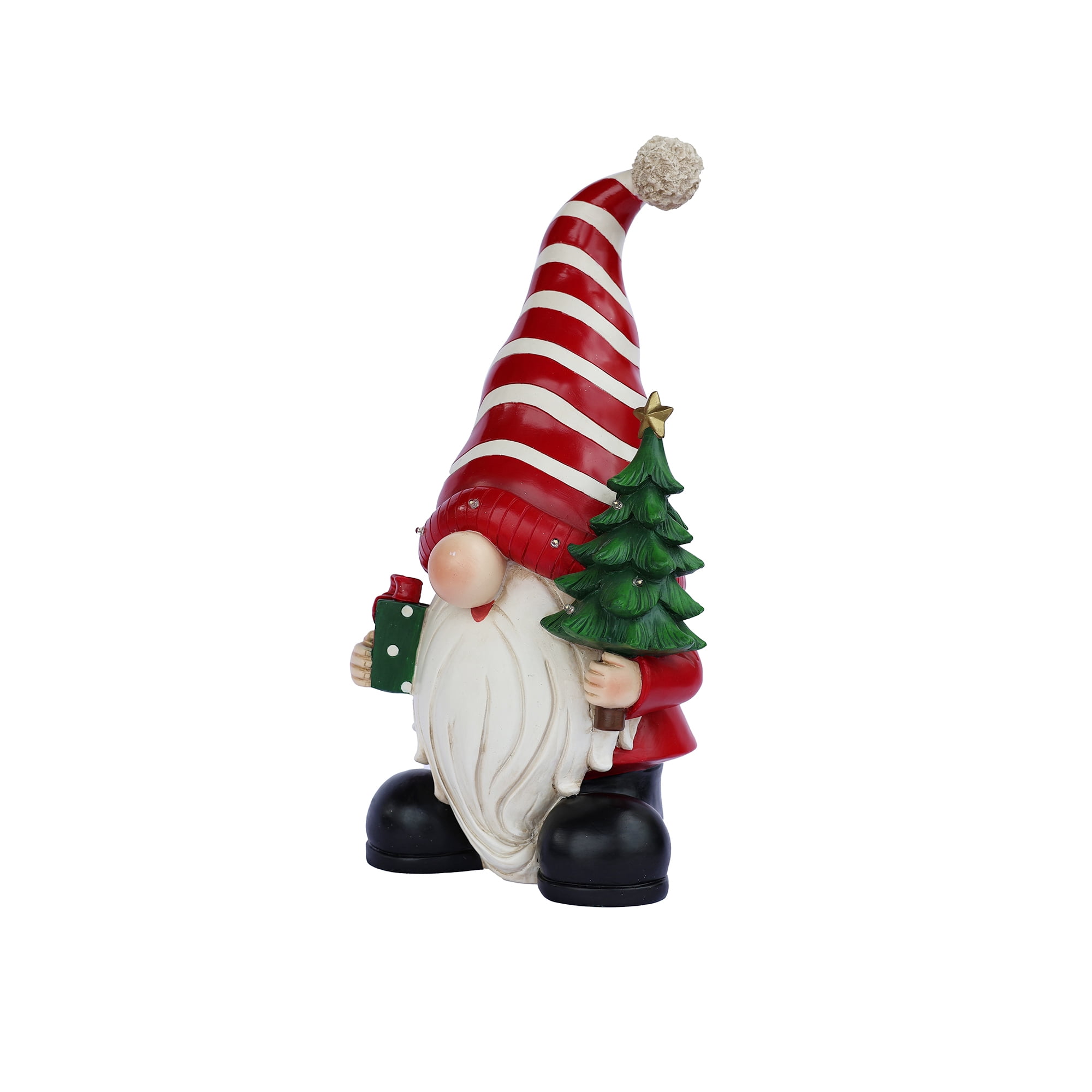 Santa Holding Christmas Tree Lighted Christmas Decor Battery Operated Indoor Use Only