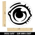 thumbnail image 2 of Single Eye with Eyelashes Rubber Stamp for Scrapbooking Crafting Stamping - Medium 1 Inch, 2 of 7