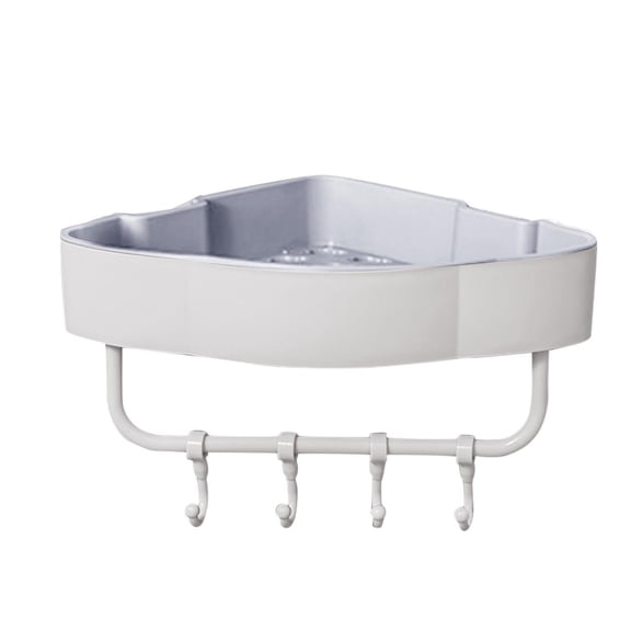 Multifunctional Punch-Free Self Adhesive Wall Mounted Shower Caddy Shelf Bath Organizer Rack
