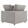 thumbnail image 3 of Modway Commix Upholstered Boucle Fabric Corner Chair in Light Gray, 3 of 8