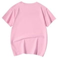 thumbnail image 5 of Girls Short Sleeve T Shirts Summer Clothes Super Soft Casual Printed Round Neck Casual Cute Graphic Tees For Girls Tops Light Pink 5-6 Years, 5 of 6