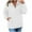White [Mix & Save More] [Summer Savings], variant on Women's Fall Quilted Pullover Casual Quarter Zip Collared Long Sleeve V Neck Sweatshirt Hoodie Warm Thickened Loose Fit Thermal Winter Fashion | CSEONE,White L