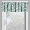 thumbnail image 4 of Ambesonne Striped Valance & Curtain, Xmas Silhouettes Striped, 55"x30", Pale Almond Green and White, 4 of 6