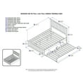 thumbnail image 7 of Mission Full Platform Bed with Matching Foot Board with Full Size Urban Trundle Bed in Espresso, 7 of 7