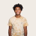 thumbnail image 4 of Dalix Ghost Embroidered Crystal Dye Short Sleeve Tee Lightweight Soft Cotton Shirt Mens in Gold M Medium, 4 of 5