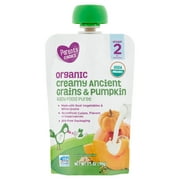 Parent's Choice Organic Creamy Ancient Grains with Pumpkin, Stage 2, 3.5 oz Pouch