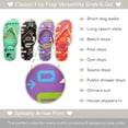 thumbnail image 5 of TravelNut 4 Pack Cute Pool Beach Waterproof Rubber Flip-Flops Sandals for Teen Girls Women Arrow Size 8, 5 of 8