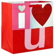 WAY TO CELEBRATE! Assorted Colors Heart Valentine's Day Gift Bag