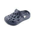 thumbnail image 3 of Kids Waves Pattern Clogs, Toddler Boys Girls Water Shoes, Breathable Lightweight EVA Garden Sandals with Adjustable Strap for Beach Pool Shower, Quick-Dry Outdoor Slippers Blue 9-9.5 Years, 3 of 7