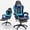 Blue, variant on Mr IRONSTONE Ergonomic Gaming Chair with Massage Lumbar Support and Footrest, Heavy Duty 400lbs Computer Chair for Adults, Blue/Black