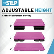 The Step Circuit Size Platform with Four (4) Freestyle Risers - Pink