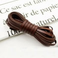 thumbnail image 2 of Vintage Genuine Cowhide Leather Cord Strip Flat Rope DIY Leather Craft Jewelry Bag 5 Meters Leathercraft, 2 of 3