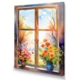 thumbnail image 2 of Designart "Nature'S Floral Window Display II" Floral Window Canvas Print, 2 of 5