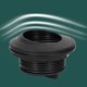 thumbnail image 3 of Boat Deck Drain Triple Seal Design ABS Easy to Clean Prevent Blocking Deck Floor Drain Scupper Black, 3 of 3