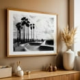 thumbnail image 5 of Skate Park at Venice Beach - California Photography Black and White Palm Tree Beach Coast Silhouette Seaside Unframed Wall Art Print 24 x 36 inches, 5 of 7