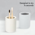 thumbnail image 4 of Soporte para Cepillos de Dientes de Bargains Únicos Organizador de Baño Soporte para Cepillos y Pasta de Dientes Vaso de Almacenamiento para Lavabo de Baños Gris Claro 1Pc, 4 of 6
