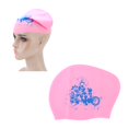 thumbnail image 4 of Pink Silicone Swim Cap - High-Elastic, Tear-Resistant Waterproof Head Cover for Long/Short/Curly Hair, Comfortable Non-Slip Design with Streamlined Shape to Reduce Water Resistance, Fits Kids & Adult, 4 of 7