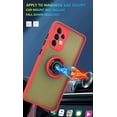 thumbnail image 2 of is specially designed for Samsung Galaxy A72(5G) Anti-Scratches,anti-fingerprint, built-in 360° rotating ring bracket solid and durable magnetic car phone case, suitable for 6.7inches Women-Red, 2 of 12
