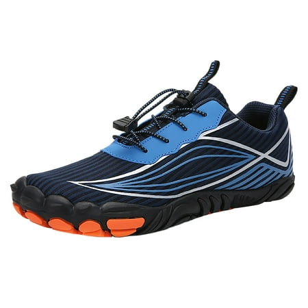 

Gzea Womens Fashion Sneakers New Large Size Non Slip Wading Shoes Outdoor Five Toe Hiking And Mountaineering Shoes Couples Fitness And Sports Creek Tracing Shoes Blue 46