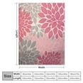 thumbnail image 4 of Autua Flower Pattern Warm Lightweight Blanket Soft Fleece Blankets Throw Blanket for Living Rooms Sofa Decor Cow Gifts All Seasons Long-Lasting Blanket for Bed 50x60in, 4 of 6