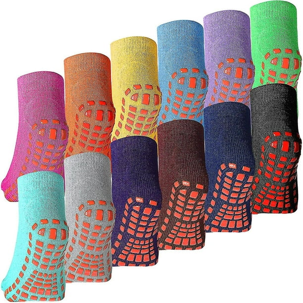 Kids Grip Socks 7 Pairs Non Slip Unisex Stoppers Socks for Boys Girls,Children  Anti Slip Ankle Socks for 5-10 Years Old By SYWAN 