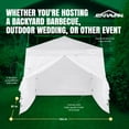 thumbnail image 3 of Caravan Canopy V-Series 12 x 12 Foot Tent Sidewalls Only, White (Sidewalls Only), 3 of 6